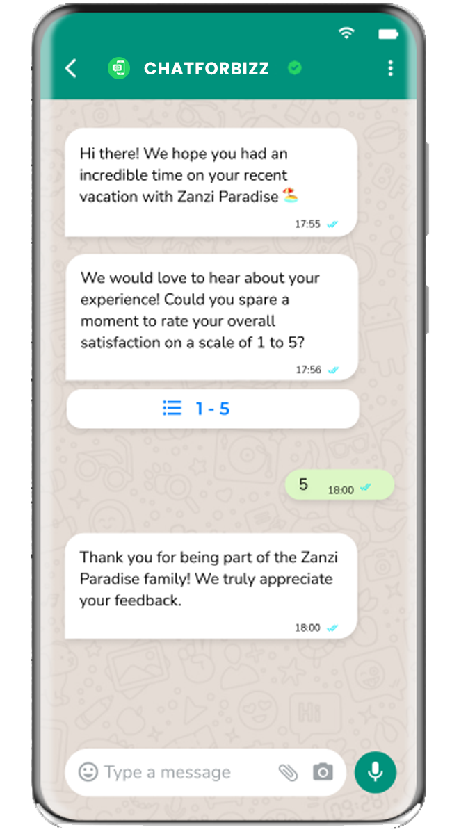 Customer feedback preview